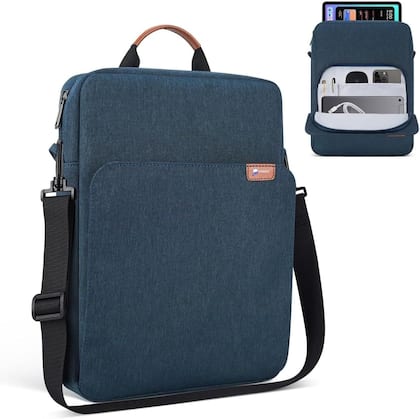 Bolsa Case Compatível Tablet Samsung Ipad MacBook Pro Air M3 M1 Compartimentos Organizados, Alça...