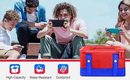 Imagem de Bolsa Case Mochila Transporte Mario Compativel com Nintendo Switch Padrão - Lite - Oled