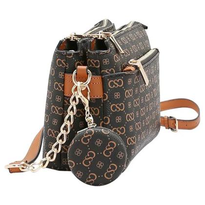 Imagem de Bolsa Chenson Elegance 3485408 Tiracolo Com Alça Ajustável Removível E Chaveiro Redondo