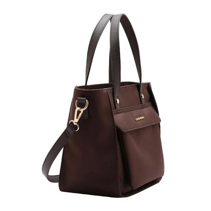 Imagem de Bolsa Chenson Feminina Mão e Transversal Microfibra 3185115 Cor:Café