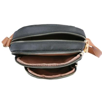 Imagem de Bolsa Chenson Feminina Nylon Microfibra Transversal 3184588 Cor:Preto