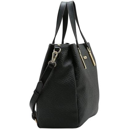 Imagem de Bolsa Chenson Média Pasta Heritage Charm Feminina 3485702 Cor:Preto