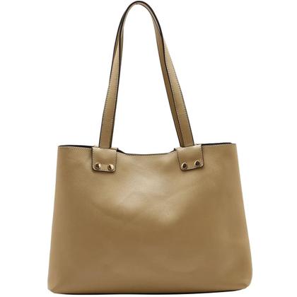 Imagem de Bolsa Chenson Média Rebites Rivet Elegance Feminina 3485709 Cor:Natural