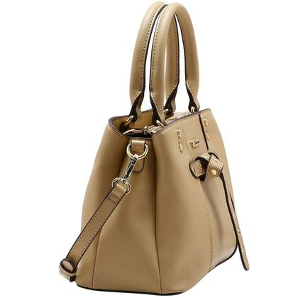 Imagem de Bolsa Chenson Média Stud Grace Satchel Feminina 3485710 Cor:Bege
