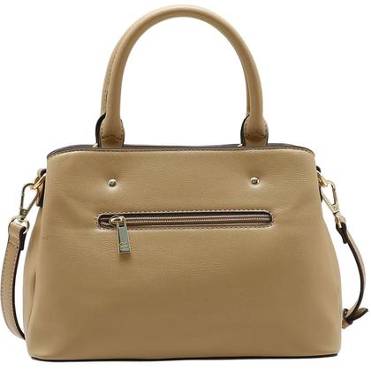 Imagem de Bolsa Chenson Média Stud Grace Satchel Feminina 3485710 Cor:Bege