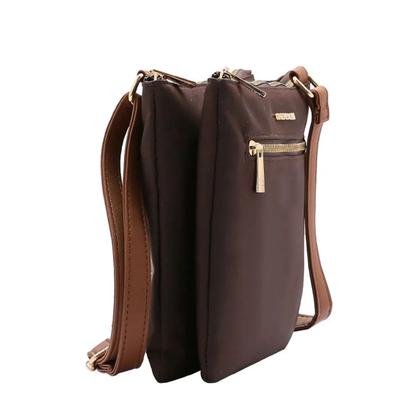 Imagem de Bolsa Chenson Microfibra Pequena Transversal 3184589 Cor:Café