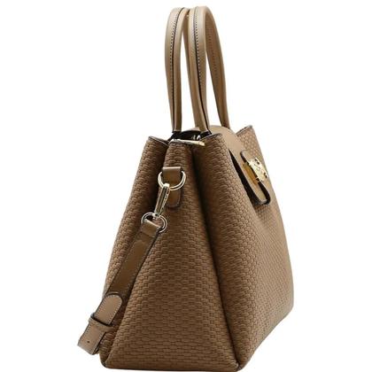 Imagem de Bolsa Chenson Satchel Média Dual Space Feminina 3485674 Cor:Natural