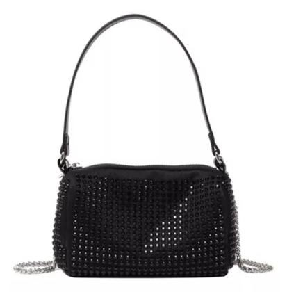 Imagem de Bolsa Clutch Festa Strass Brilho Pequena Casamento Passeio Balada 