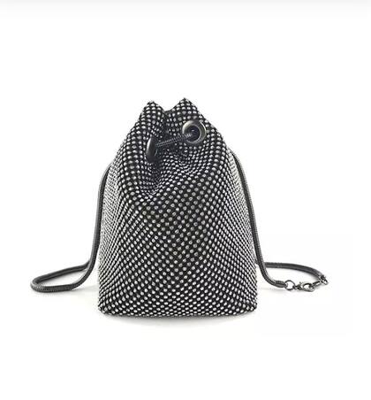 Imagem de Bolsa Clutch Festa Strass Preta