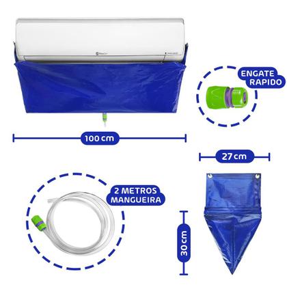 Imagem de Bolsa Coletora Split Limpeza Ar Condicionado 18 À 24 Btus