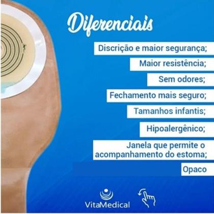 Imagem de Bolsa Colostomia Ostomia Com Filtro De Carvão Ativado Uma Peça 01 Unidade