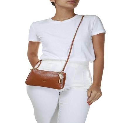 Imagem de Bolsa couro classe crossbody feminina 3262