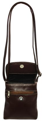 Imagem de Bolsa Couro Transversal Feminina Tampa Porta Celular Bls284