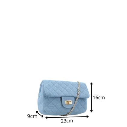 Imagem de Bolsa Crossbody Viviane em Matelassê de Jeans Bauarte 