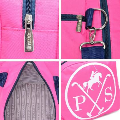 Imagem de Bolsa de Academia Feminina Grande / Bolsa Transversal de Viagem/ Mochila Feminina para Treino Esportivo Cor Rosa/Pink - PS.Q