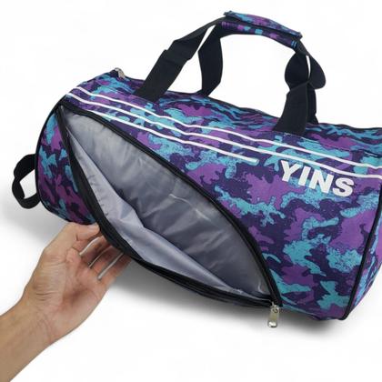 Imagem de Bolsa de Academia Viagem Treino Mala Bordo Camuflada Yins