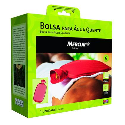 Imagem de Bolsa de Água Quente Mercur Tamanho G Bordô com 1 Unidade