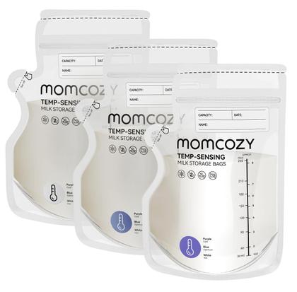 Imagem de Bolsa de armazenamento de leite materno Momcozy 240 ml 60 unidades com sensor de temperatura