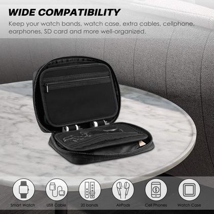 Imagem de Bolsa de armazenamento Fintie Watch Bands Organizer Travel Black