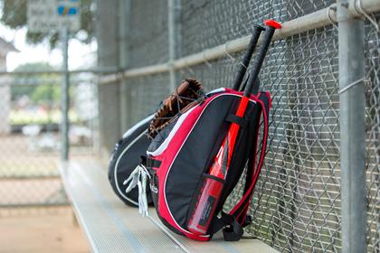 Imagem de Bolsa de bastão de beisebol Mochila atlética para beisebol, T-Ball e Softball