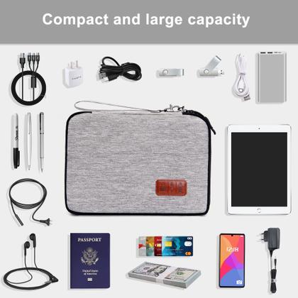 Imagem de Bolsa de cabos portátil SELLYFELLY Organizer para eletrônicos de viagem