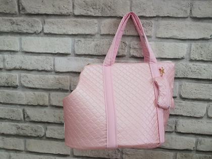 Imagem de Bolsa De Cachorro M Alça Almofada Removível material sintético Rosa Pet Transporte Mochila Para Passeio M