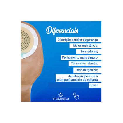 Imagem de Bolsa De Colostomia Para Pacientes Ostomizados Caixa 05unid.