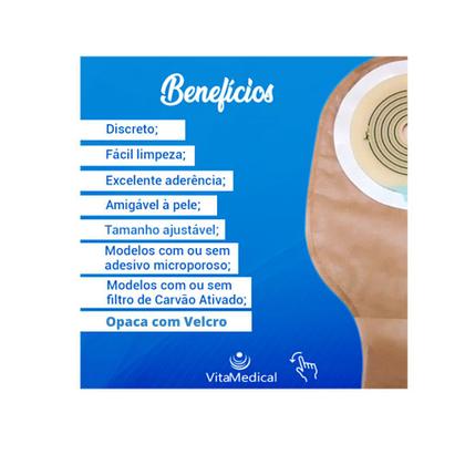 Imagem de Bolsa De Colostomia Para Pacientes Ostomizados Caixa 05unid.