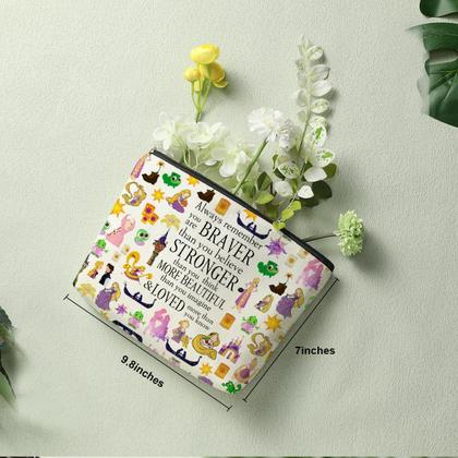 Imagem de Bolsa de cosméticos Decohim Magical Princess 25x18 cm Algodão