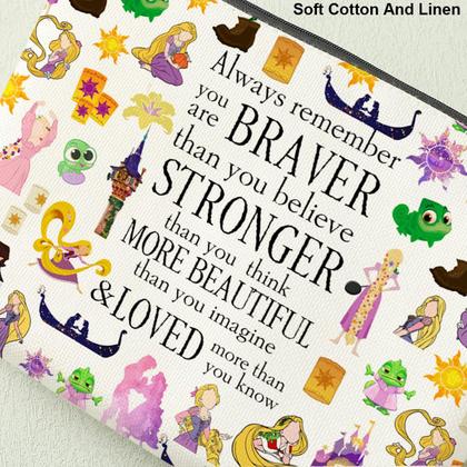 Imagem de Bolsa de cosméticos Decohim Magical Princess 25x18 cm Algodão