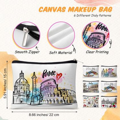 Imagem de Bolsa de cosméticos Reginary City Souvenir Italy, 6 unidades para mulheres