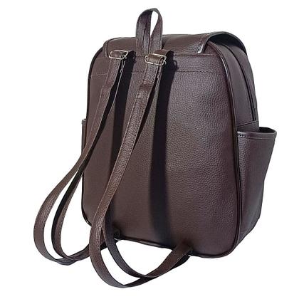 Imagem de Bolsa de costas feminina com alça regulável e bolso com zíper para mulheres chique na moda