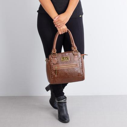 Imagem de Bolsa de couro Amélia whisky Feminino