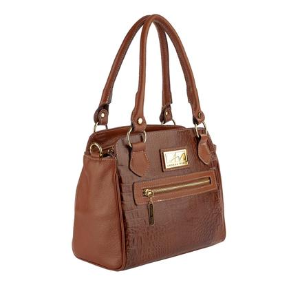 Imagem de Bolsa de couro Amélia whisky Feminino