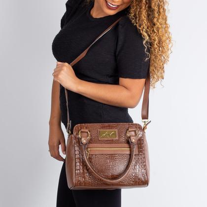 Imagem de Bolsa de couro Amélia whisky Feminino