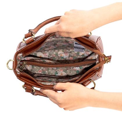 Imagem de Bolsa de couro Amélia whisky Feminino