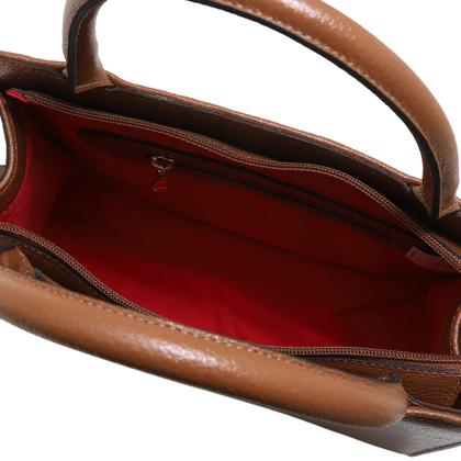 Imagem de Bolsa De Couro Legítimo Feminina Transversal Mariart Maia