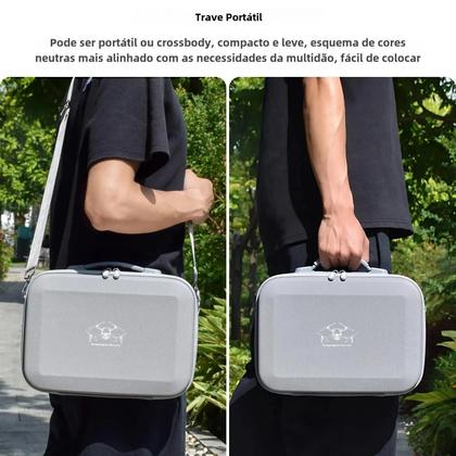 Imagem de Bolsa de Couro PU para DJI Mini 4 Pro - Grande Capacidade e Portátil