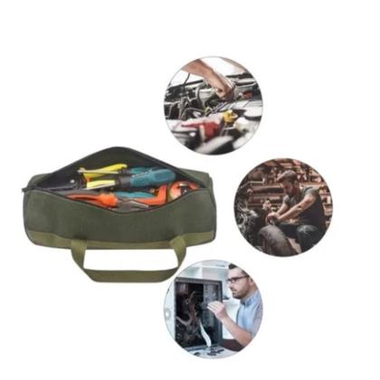 Imagem de Bolsa de Ferramentas em lona de caminhão grossa resistente Tamanho M 40x20 VERDE