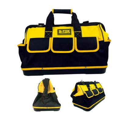 Imagem de Bolsa de Ferramentas em Oxford Alça de Ombro Base Rígida 16 Bolsos e Zíper