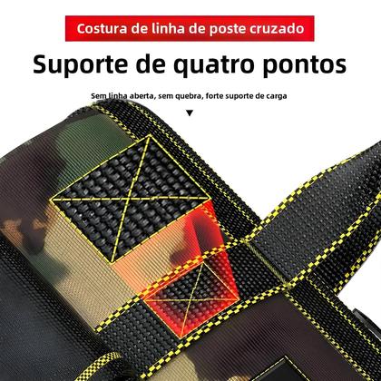 Imagem de Bolsa de Ferramentas Oxford Durável e Impermeável - Com Vários Bolsos e Refletiva para Eletricistas