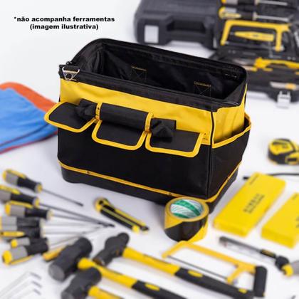 Imagem de Bolsa de Ferramentas Oxford Resistente Eletricista Instalador Pedreiro Mecânico