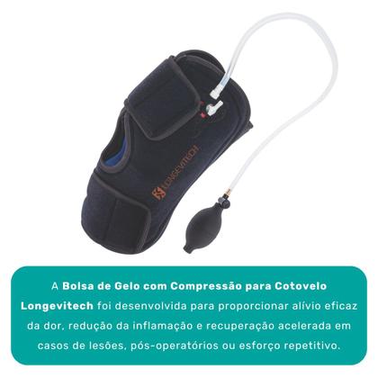 Imagem de Bolsa de Gelo com Compressão para Cotovelo Longevitech