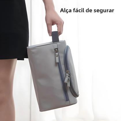 Imagem de Bolsa de Higiene de Viagem Suspensa à Prova d'Água - Unissex com Gancho