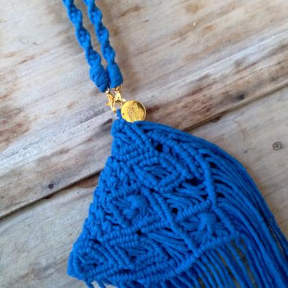 Imagem de Bolsa de macramê boho chic personalizada