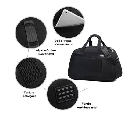 Imagem de Bolsa De Mão Mala 10kg Feminina De Bordo Viagem Grande