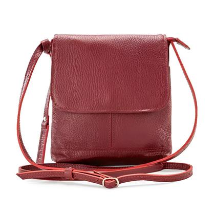 Imagem de Bolsa de Ombro em Couro Legítimo Modelo Jô, Cor Verde Musgo