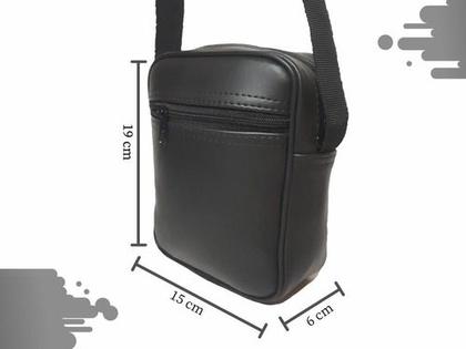 Imagem de Bolsa De Ombro Masculina Transversal Black Regulável