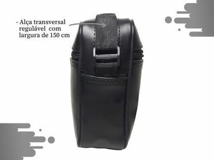 Imagem de Bolsa De Ombro Masculina Transversal Black Regulável