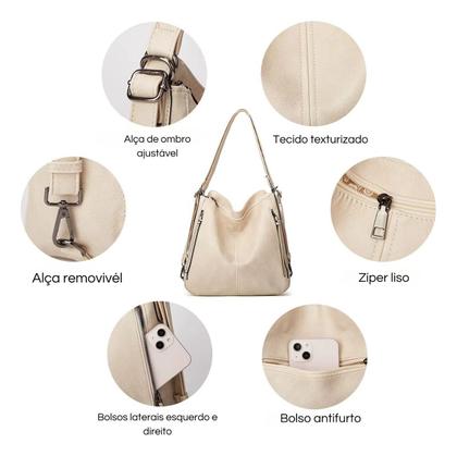 Imagem de Bolsa De Ombro Media E Bolsa Pequena Com Mini Carteira Linda